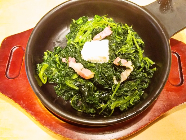 ガストのほうれん草ベーコン