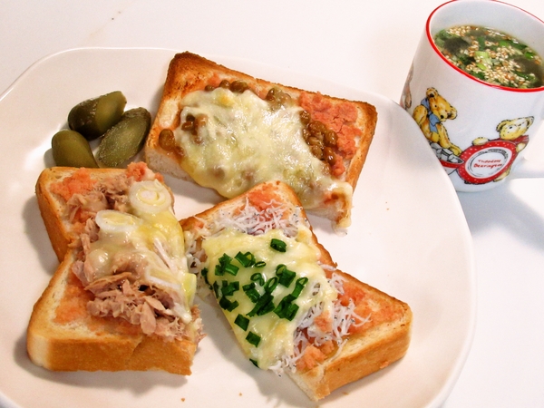 明太マヨチーズトースト