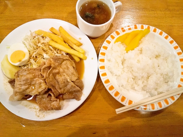 豚のニンニク焼き定食