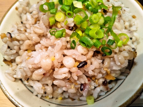 ごぼう生姜まぜ五穀ご飯