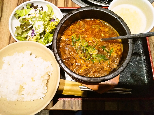 ピリ辛牛鍋定食