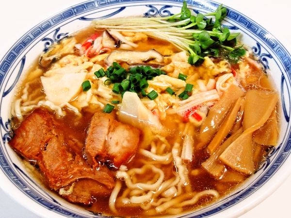 かに玉風あんかけラーメン