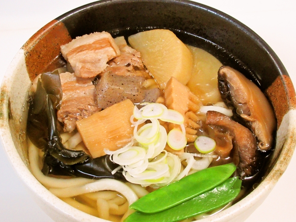 豚バラと大根の含め煮うどん