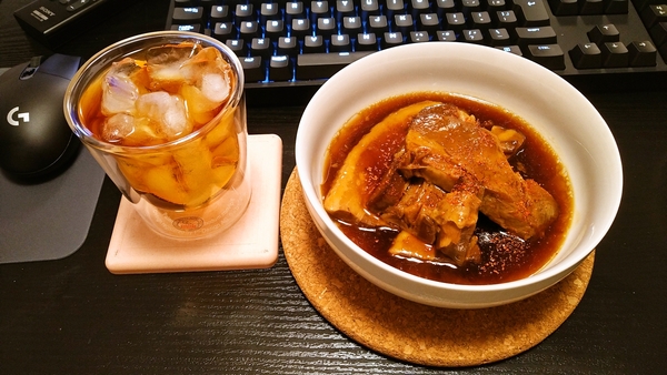 豚の角煮とウイスキー