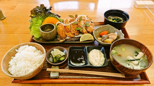 粂蔵＠京都・福知山のカキフライ定食
