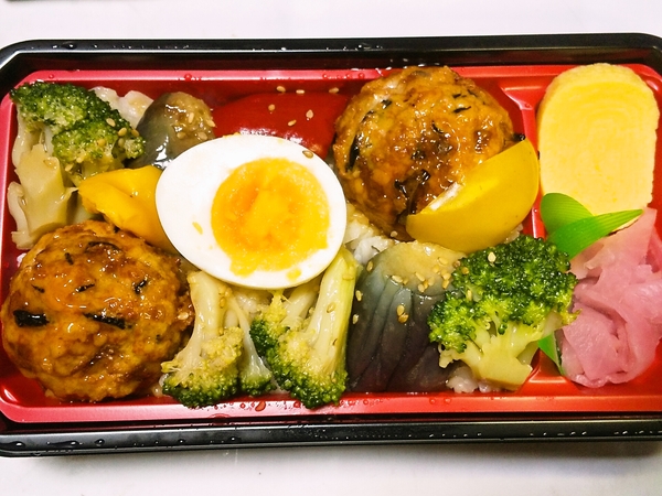 彩り野菜と豆腐ハンバーグ弁当