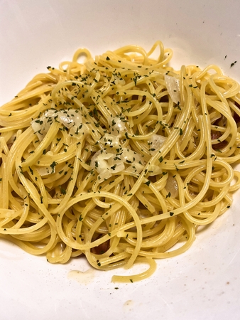 レモンクリームパスタ