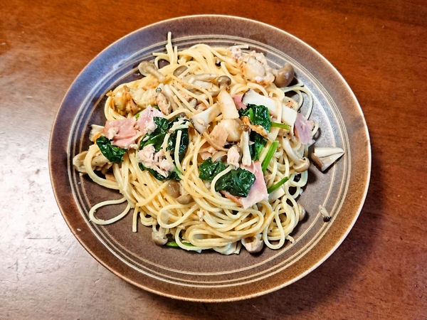 バター醬油スパゲティを作ってみた♪