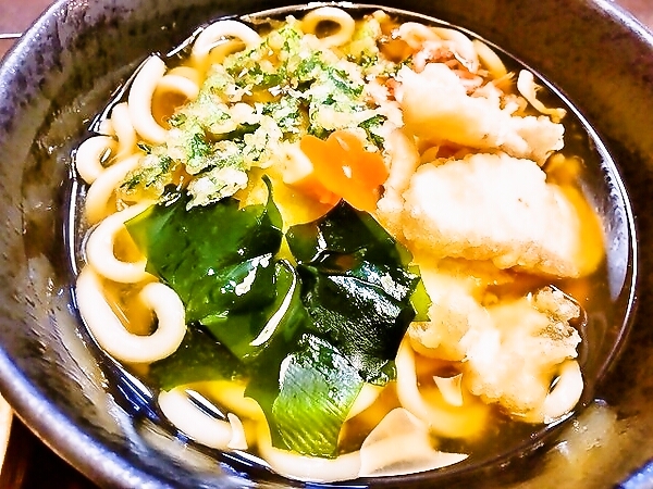 桜鯛の天麩羅入りおうどんさん♪