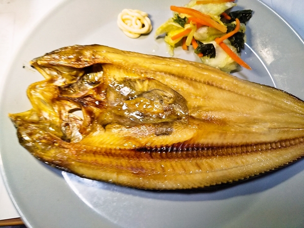 ホッケの朝ごはん♪