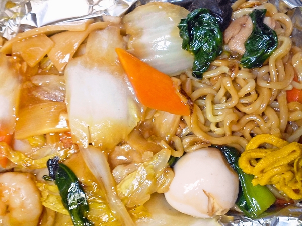 五目あんかけ焼きそばをテイクアウト