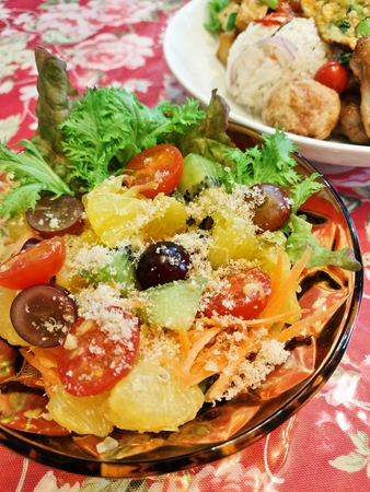 アヤム特製お花見弁当サラダ部分