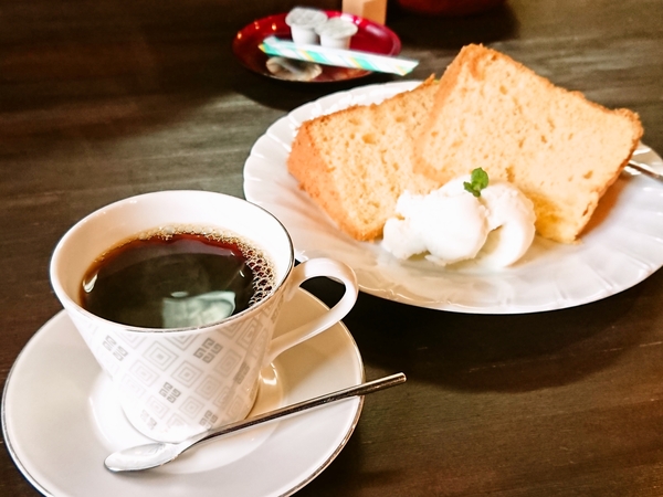 宮Cafe＠京都・福知山のコーヒー＆シフォンケーキ