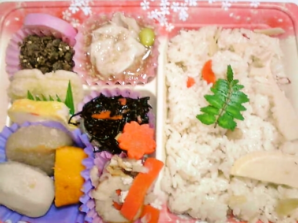 筍ご飯弁当