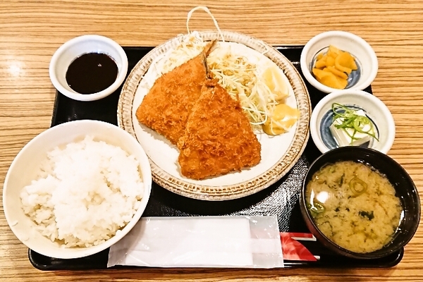 アジフライ定食