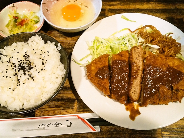 メンチカツ定食♪