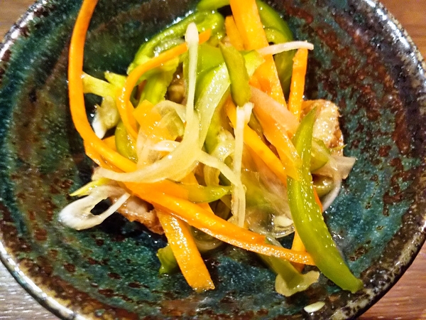 彩り野菜と帆立の和えたん