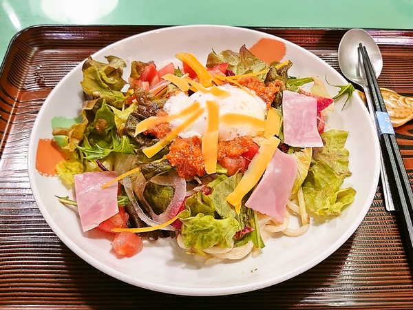 リリィ＠京都・福知山のサラダうどんトマト味