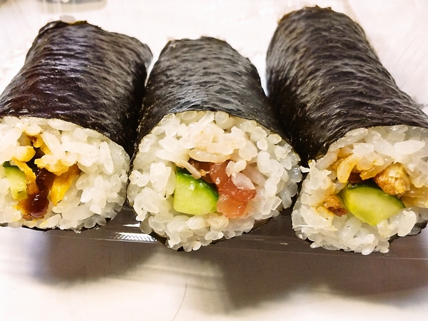 三種の胡瓜巻き