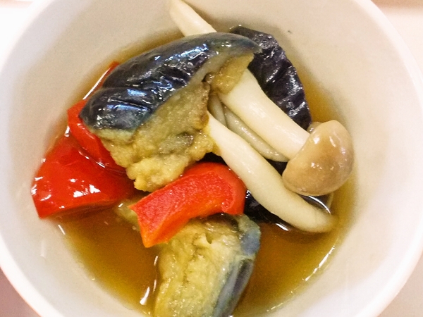 茄子とパプリカの煮浸し