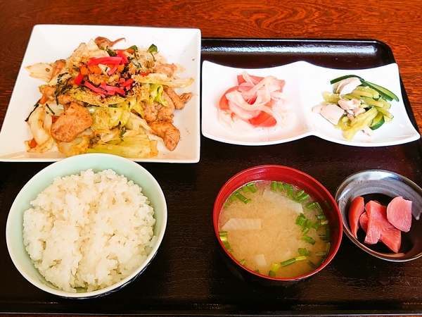 てるてるぼーず＠京都・福知山の「けいちゃん焼定食」