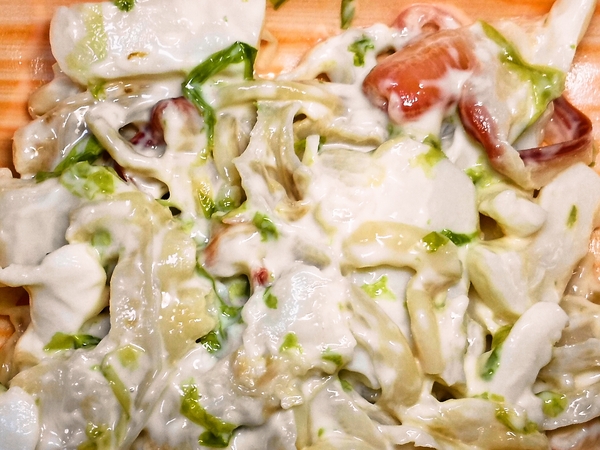 北寄貝のサラダ