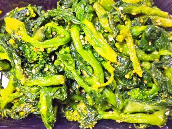 菜の花の辛子和え