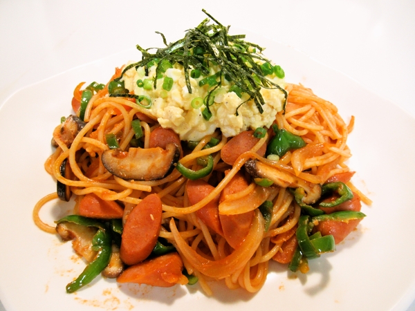 和風味噌ナポリタンらっきょうタルタルがけ