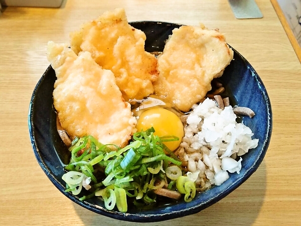 鬼そば屋＠京都・福知山のとり天玉そば