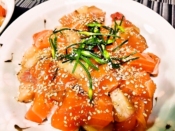 コストコのアトランティックサーモンでばらちらし♪