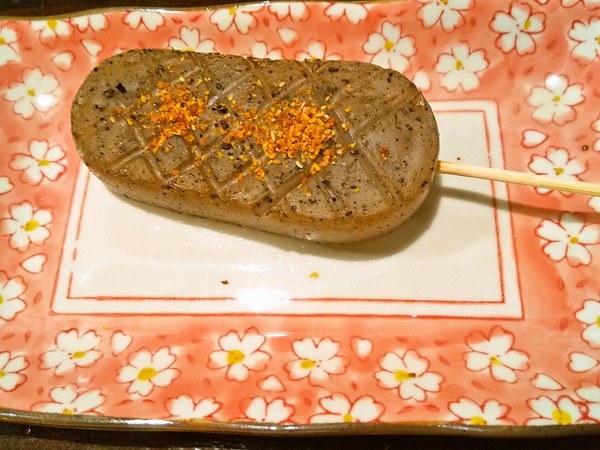 コンニャクの串焼き