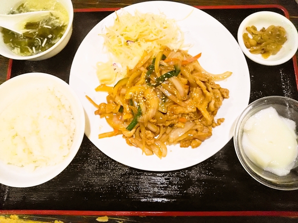 中華生姜焼きランチ