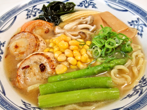 ホタテの味噌コーンラーメン