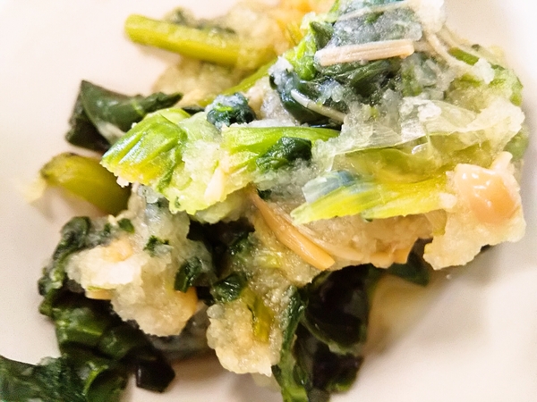 青菜の大根おろし掛け