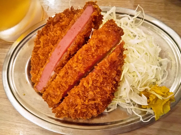 厚切り？ハムカツ