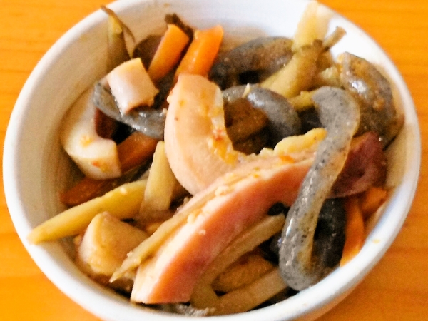 イカ入りキンピラ