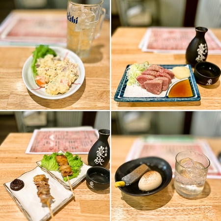 やきとんやポテサラなど