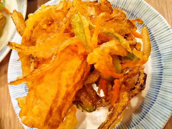 ちくわ天入りかき揚げ