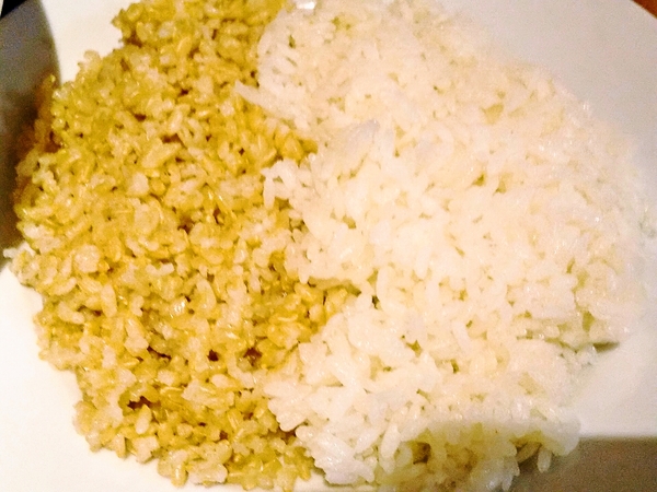 玄米と白米のハーフ＆ハーフ