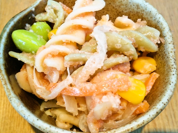 マカロニたらこ合え