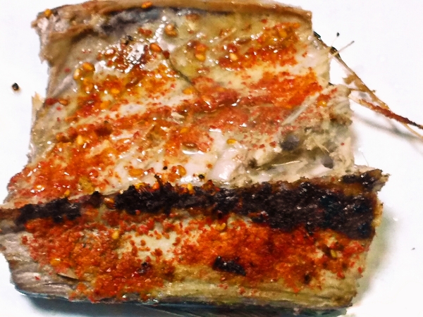 鯖のクミン塩焼き