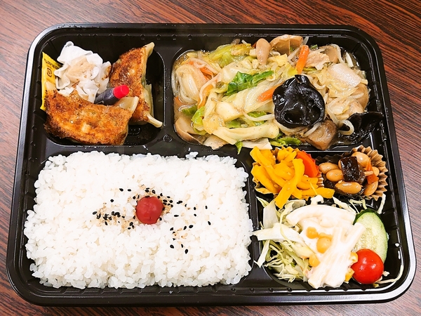 中華サン＠京都・福知山の野菜炒め弁当。