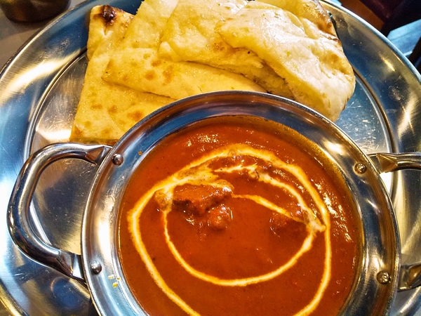 チーズナンマトンカレー