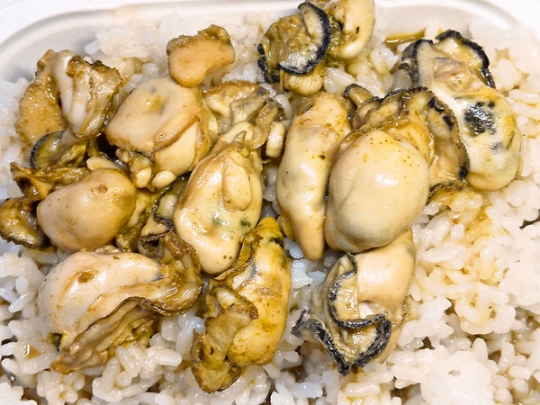牡蠣のバター醤油ご飯♪