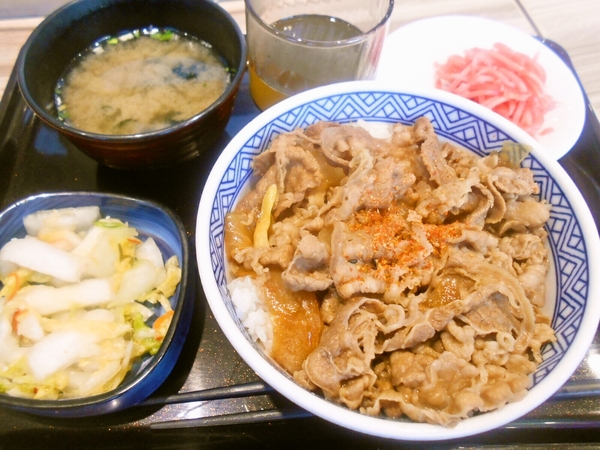 吉野家　朝牛セット