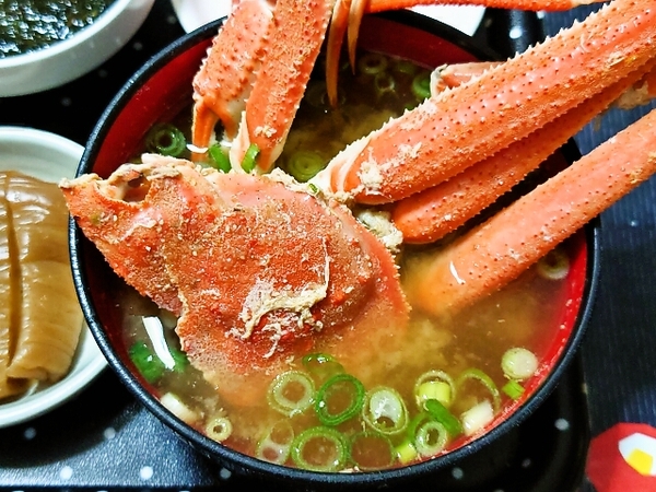 鉄砲汁（ズワイガニのみそ汁）
