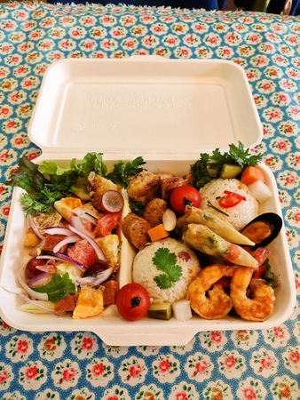 カフェアヤム特製お花見弁当