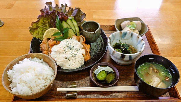 粂蔵＠京都・福知山のチキン南蛮定食