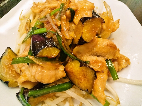 茄子入り生姜焼き