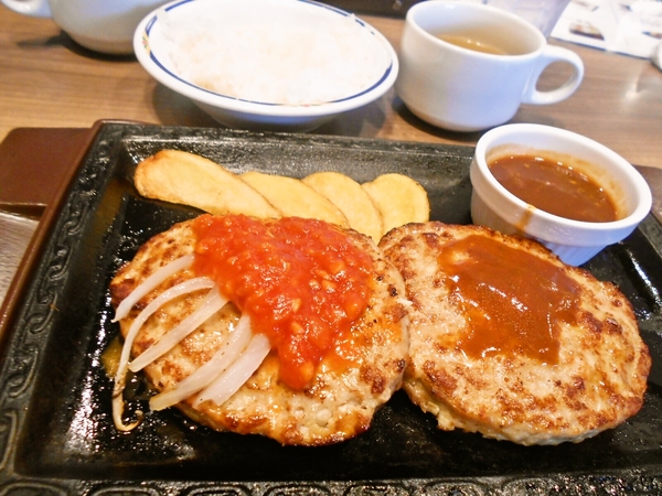 ステーキガストでハンバーグ